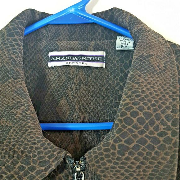 AMANDA SMITH Blazer Jacket 14W Snakeskin Pattern - Picture 4 of 5